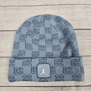 Jordan Boys Jumpman Logo 23 All Over Print Beanie Kids University Blue